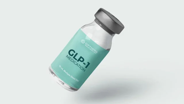 A vial of GLP-1.